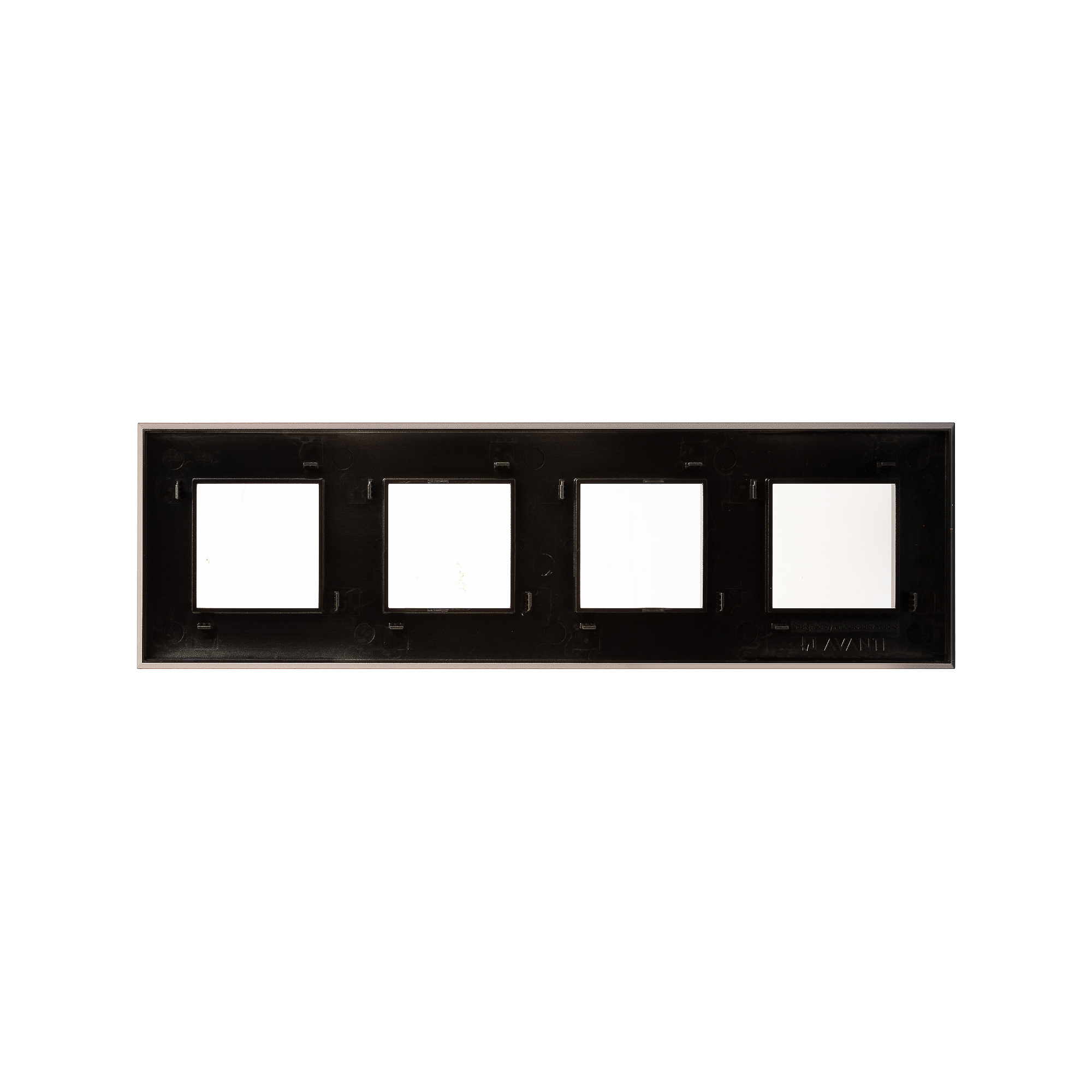 Рамка 4 поста (8 мод.), Avanti, серый жемчуг