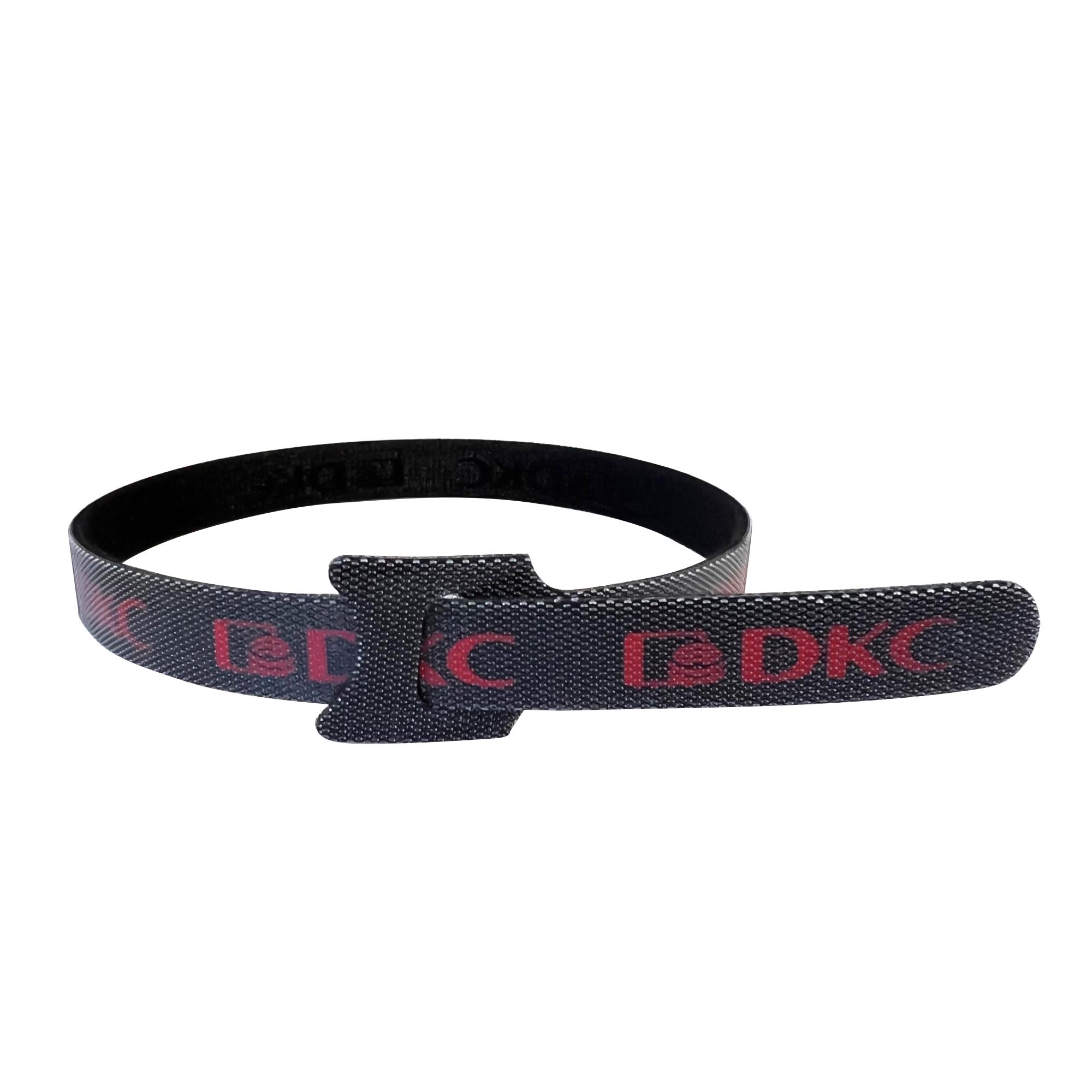 Кабельные стяжки (хомуты) мягкие на тканевой основе Хомут многоразовый, мягкий, на тканевой основе 12,5х400мм, черный слоготипом DKC|ДКС