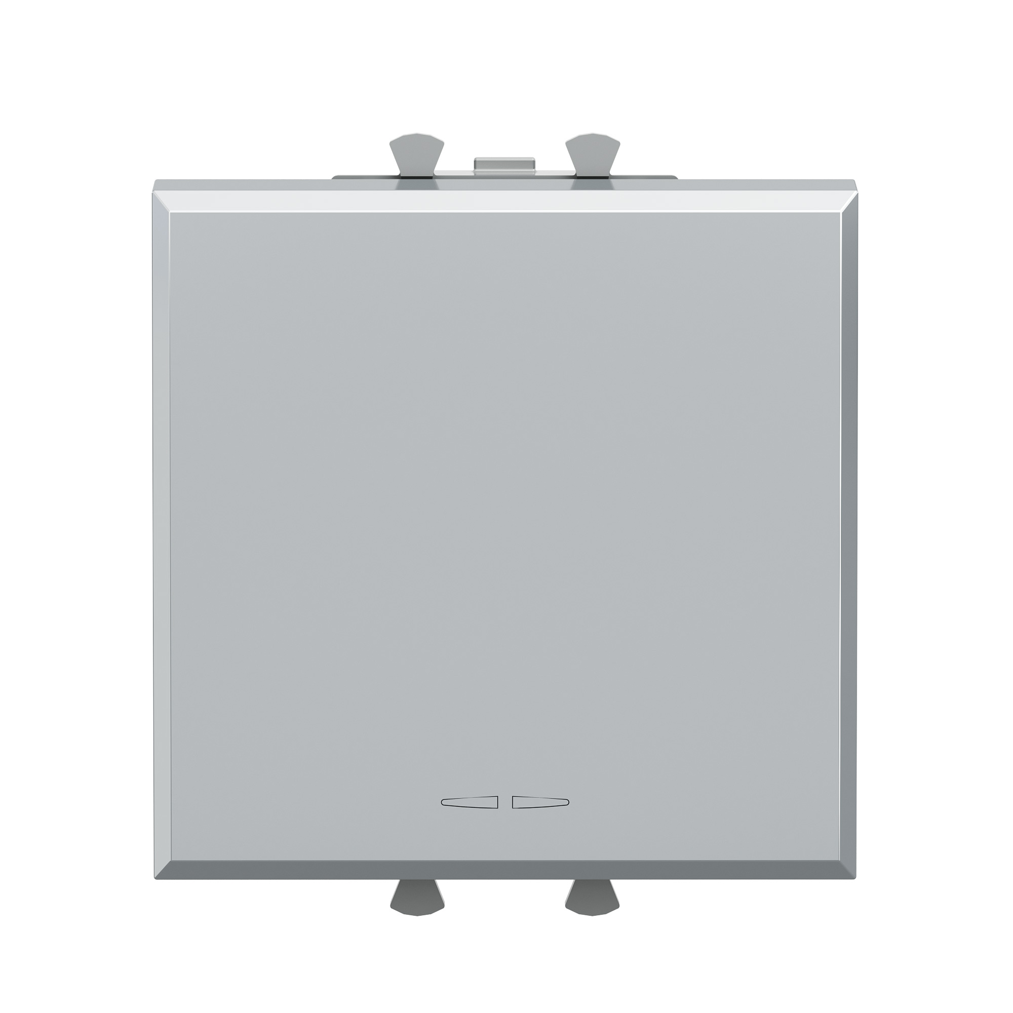 Кнопки Кнопка одноклавишная модульная, Avanti, закаленная сталь, 2 модуля DKC|ДКС