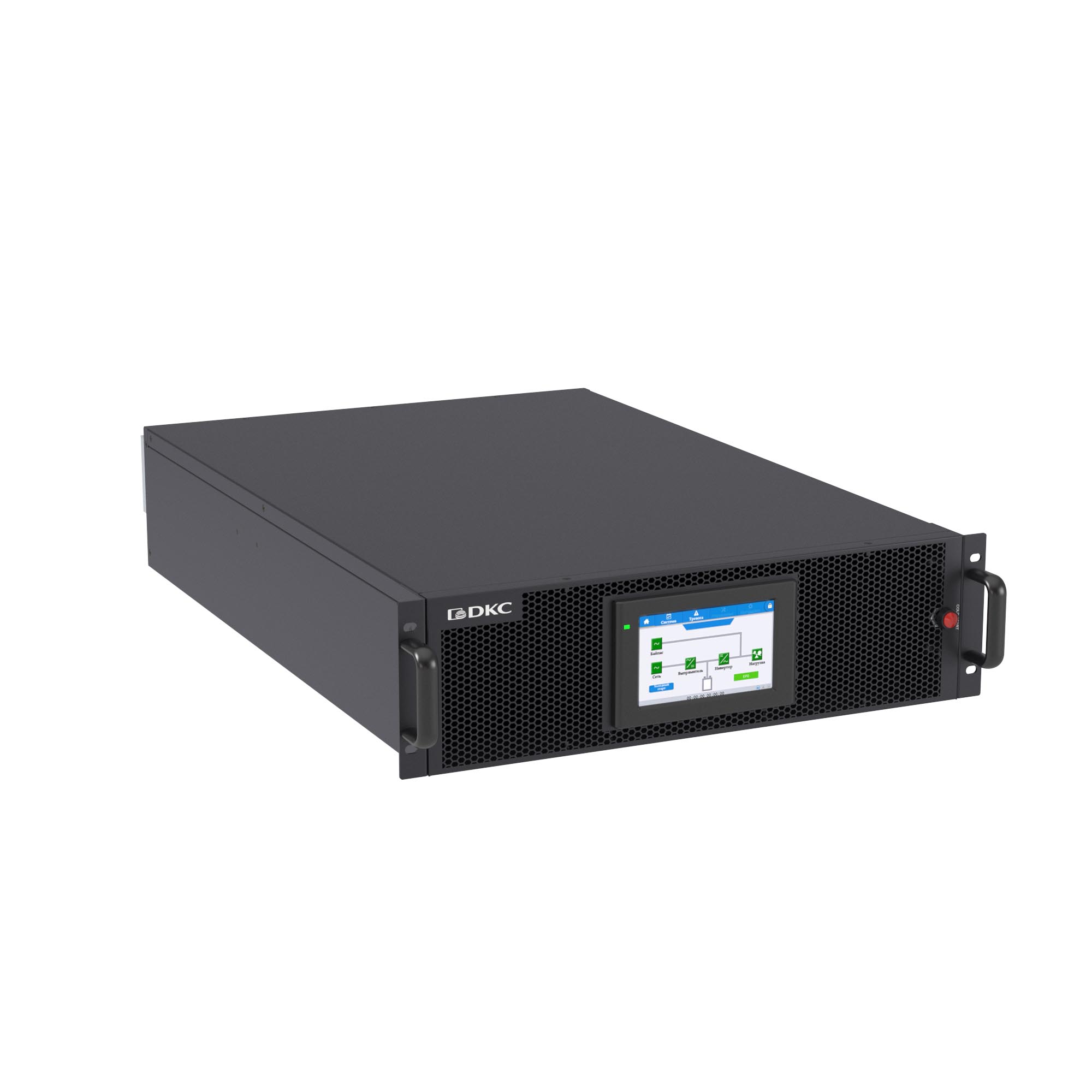 Трехфазный ИБП ДКС серии Трио РТ (Trio RT), 20 кВА / 20кВт, стоечное исполнение, без внутренних АКБ