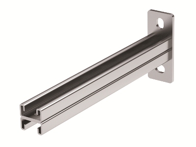 Консоль двойная, 41х21 мм, осн.300 мм, горячеоцинкованная