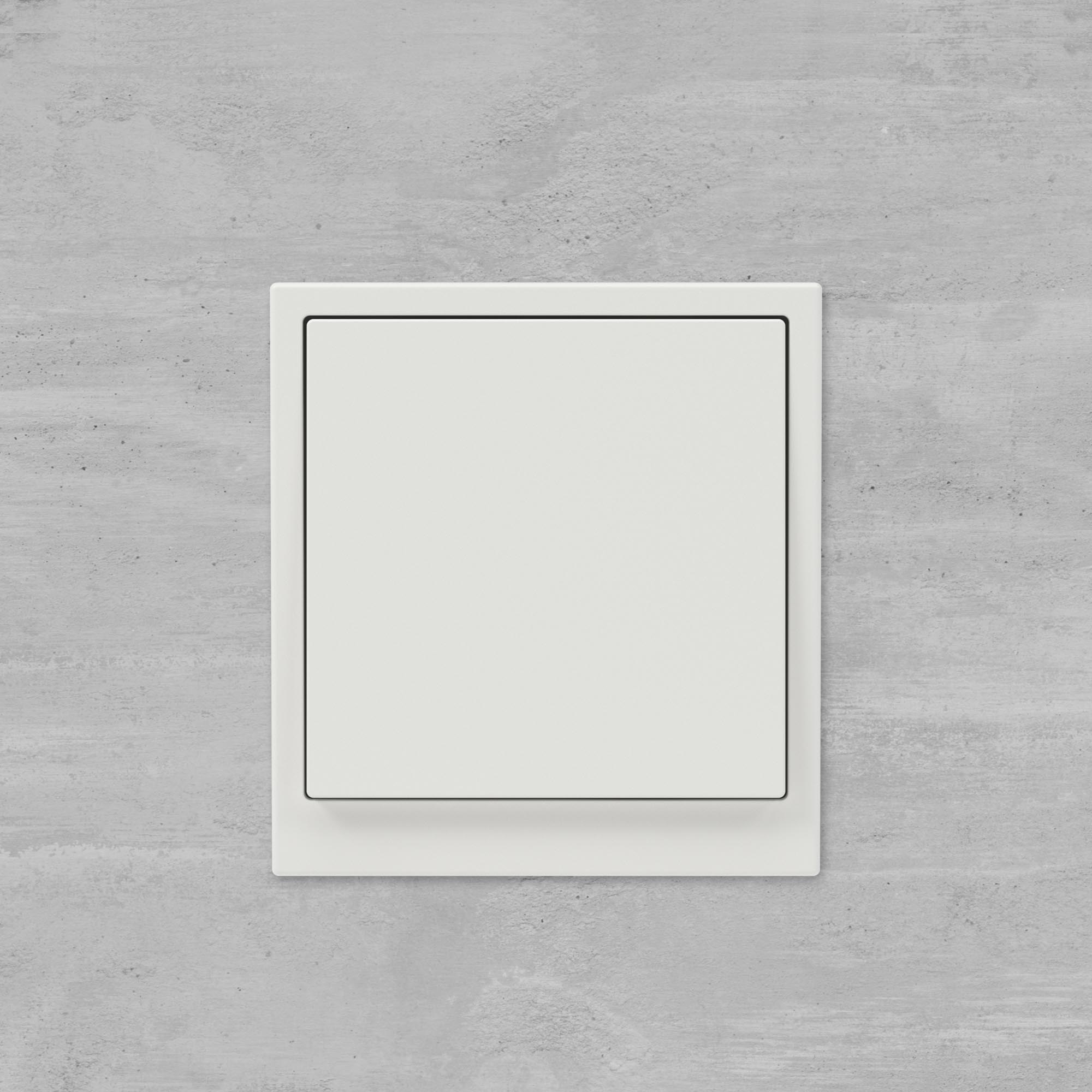 Переключатель одноклавишный, KANT, белый песок