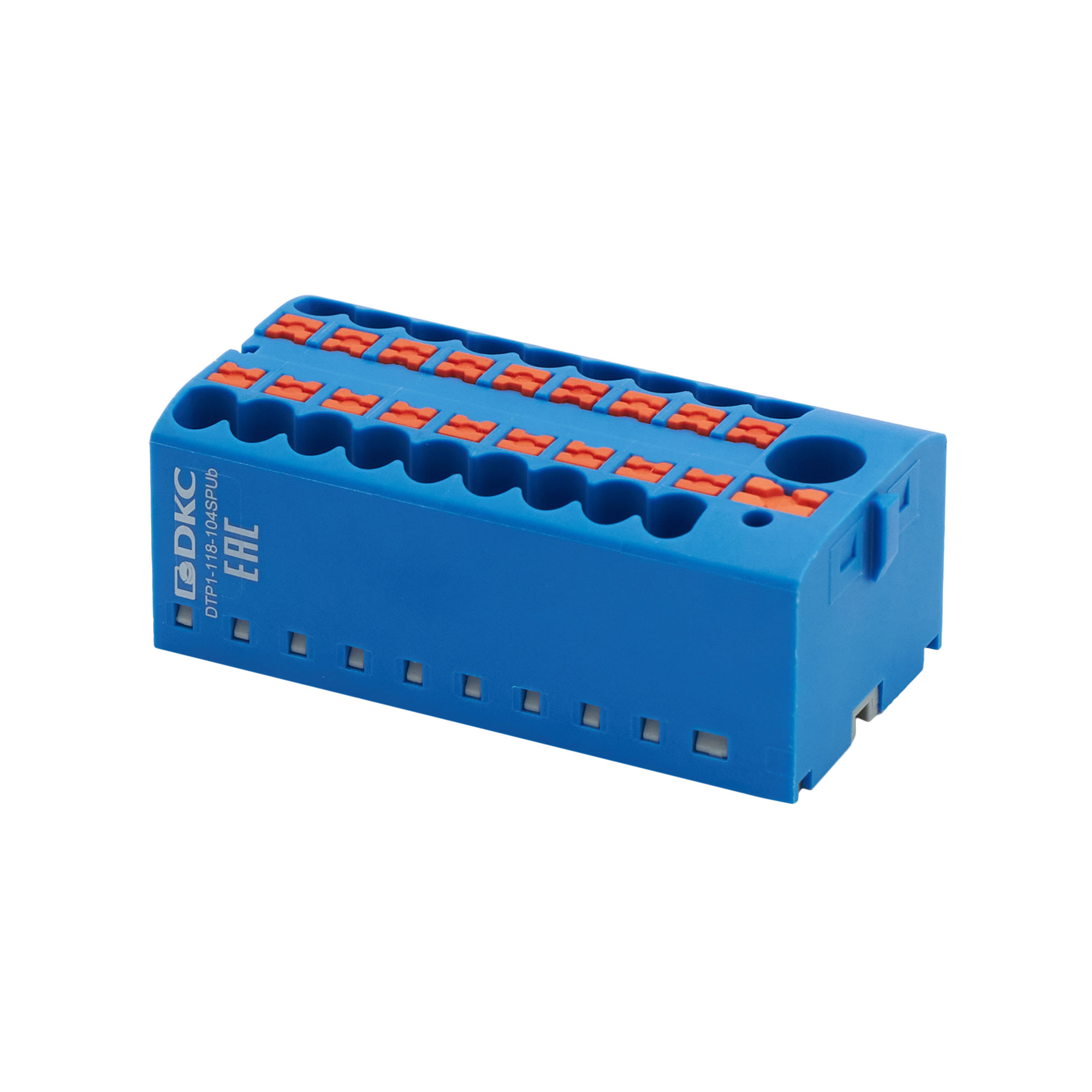 Distribution block, 1/18 4 sq.mm blue