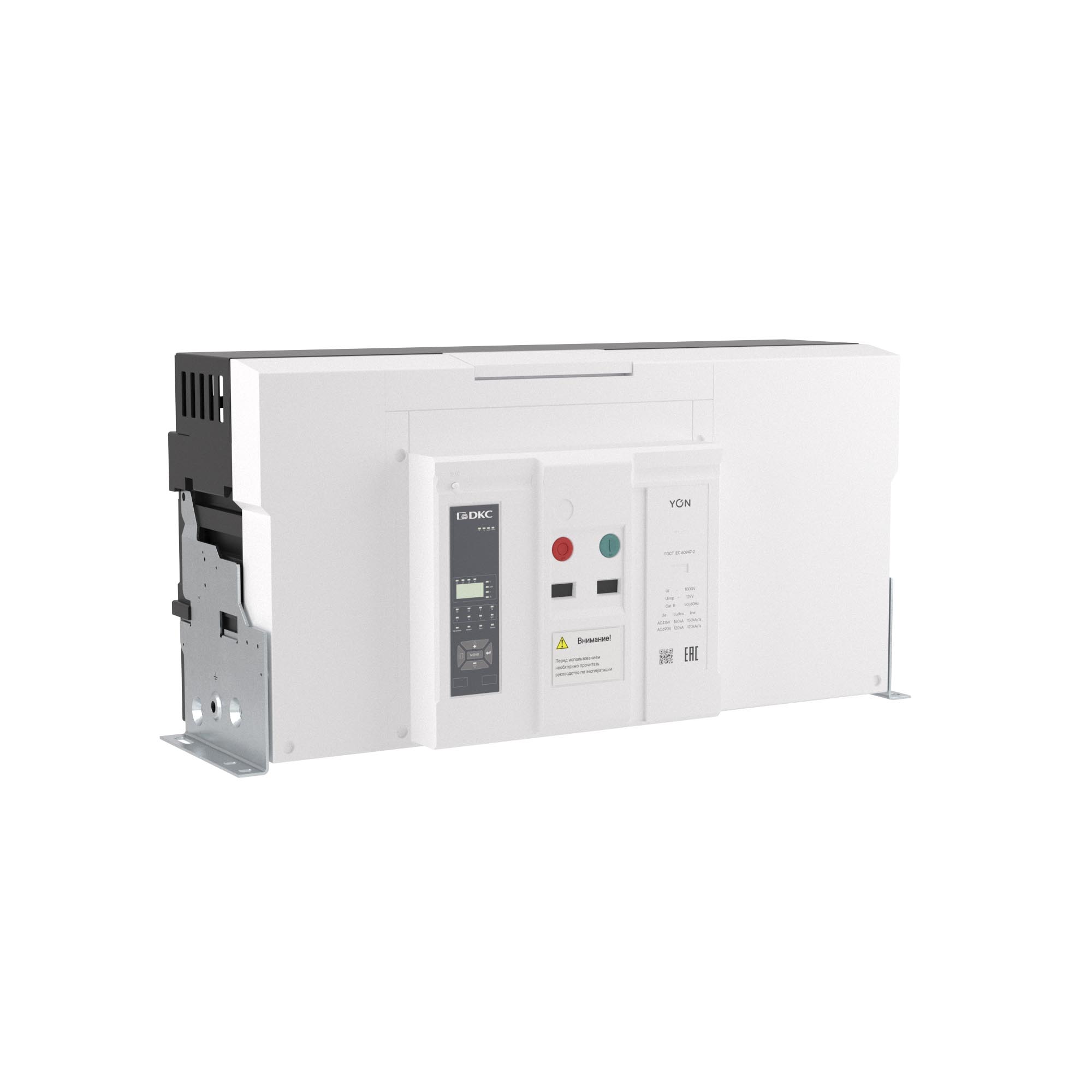 Воздушные автоматические выключатели YON pro ANX  Воздушный автоматический выключатель YON pro ANX63U 3P 6300 А 160 кА, типоразмер H, расцепитель ETA, стационарный, вертикальное подключение, управление 220 В AC DKC|ДКС