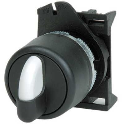 Головка переключателя на 2 положения стандартная ручка, черная (Замена на: M22S-L2A + M22MF)