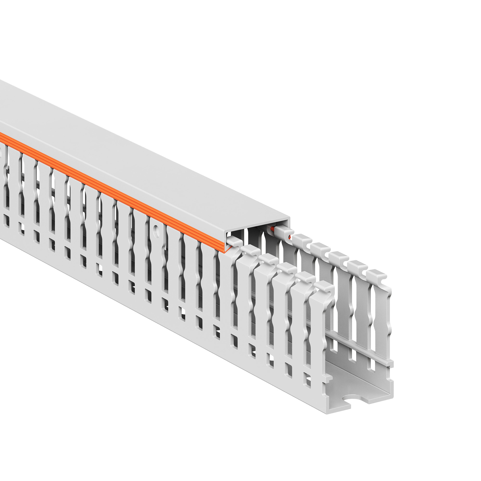 Короб перфорированный RLHF6 25x40, без галогенов, светло-серый