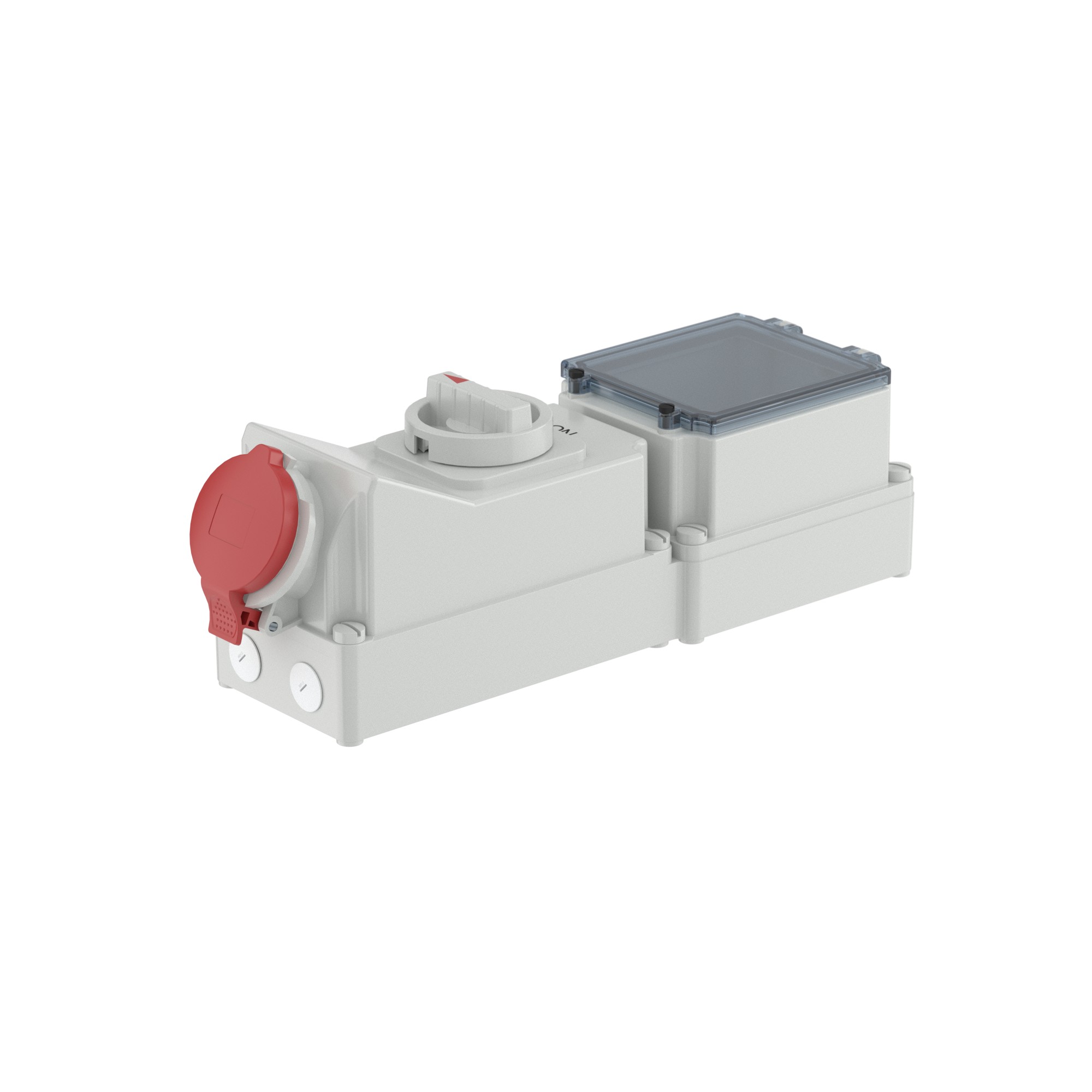 Розетки с DIN-рейкой Розетка настенная с механической блокировкой и DIN-рейкой на 6 модулей WSD IP44 16A 3P+E 230В DKC|ДКС