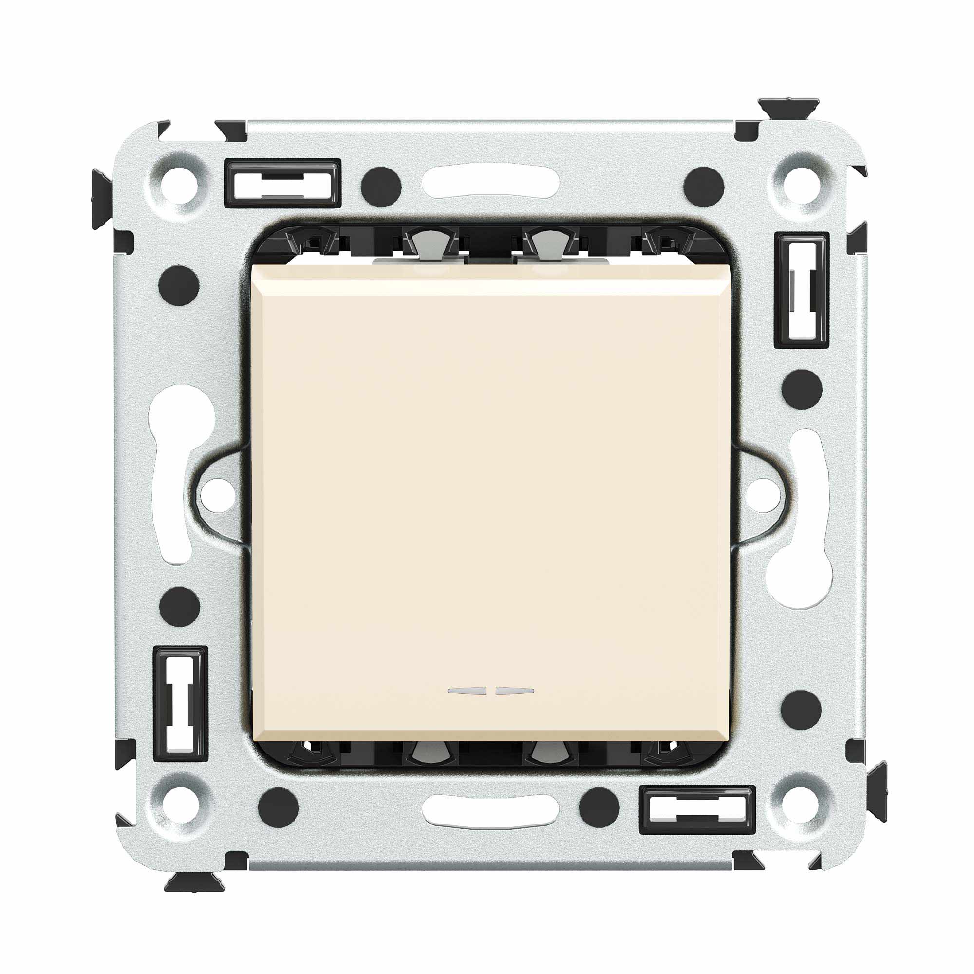 Выключатели, переключатели, инверторы Инвертор одноклавишный в стену, Avanti, ванильная дымка DKC|ДКС