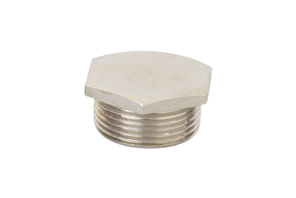 Plug, nickel plated  brass