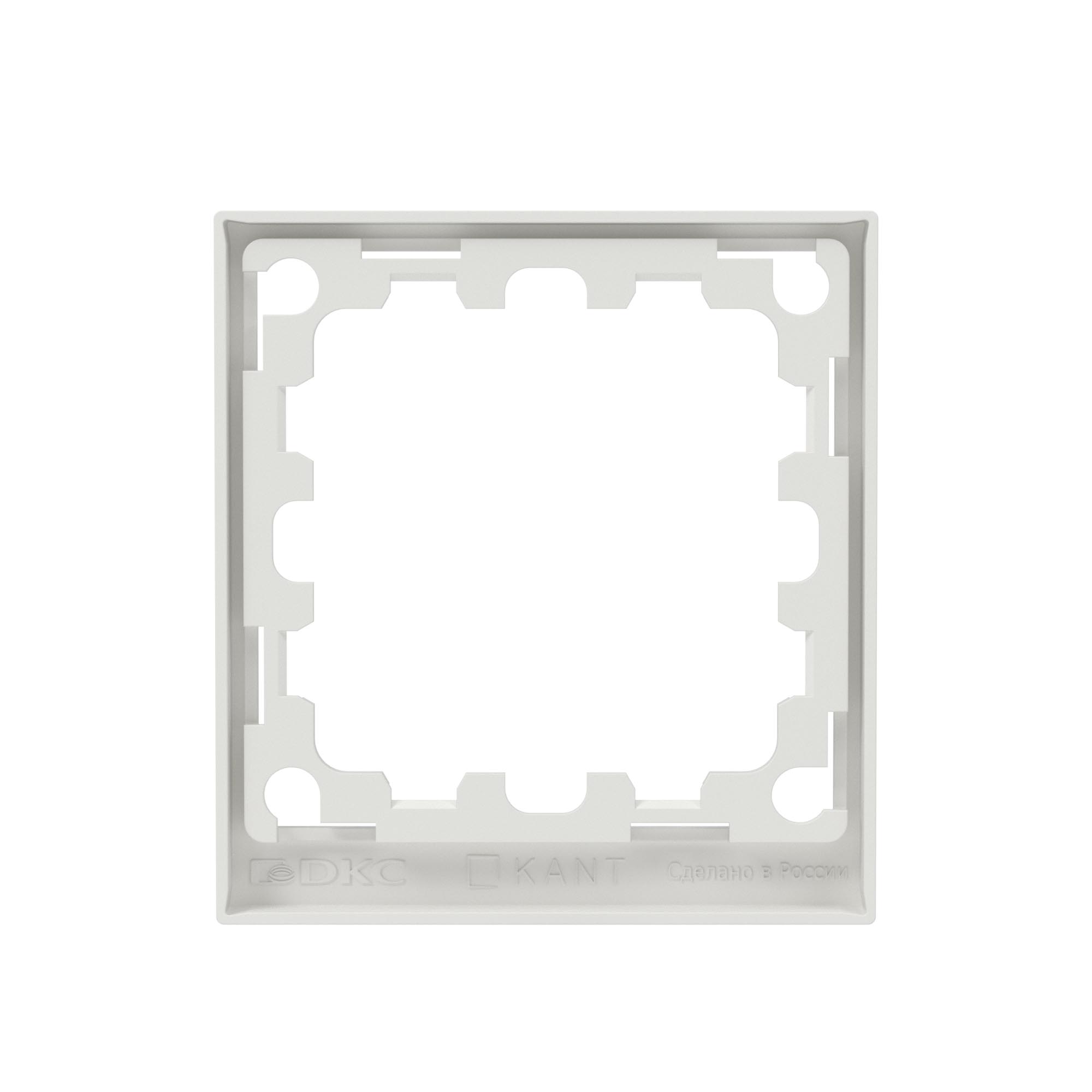 Рамка на 1 пост, KANT, белый песок