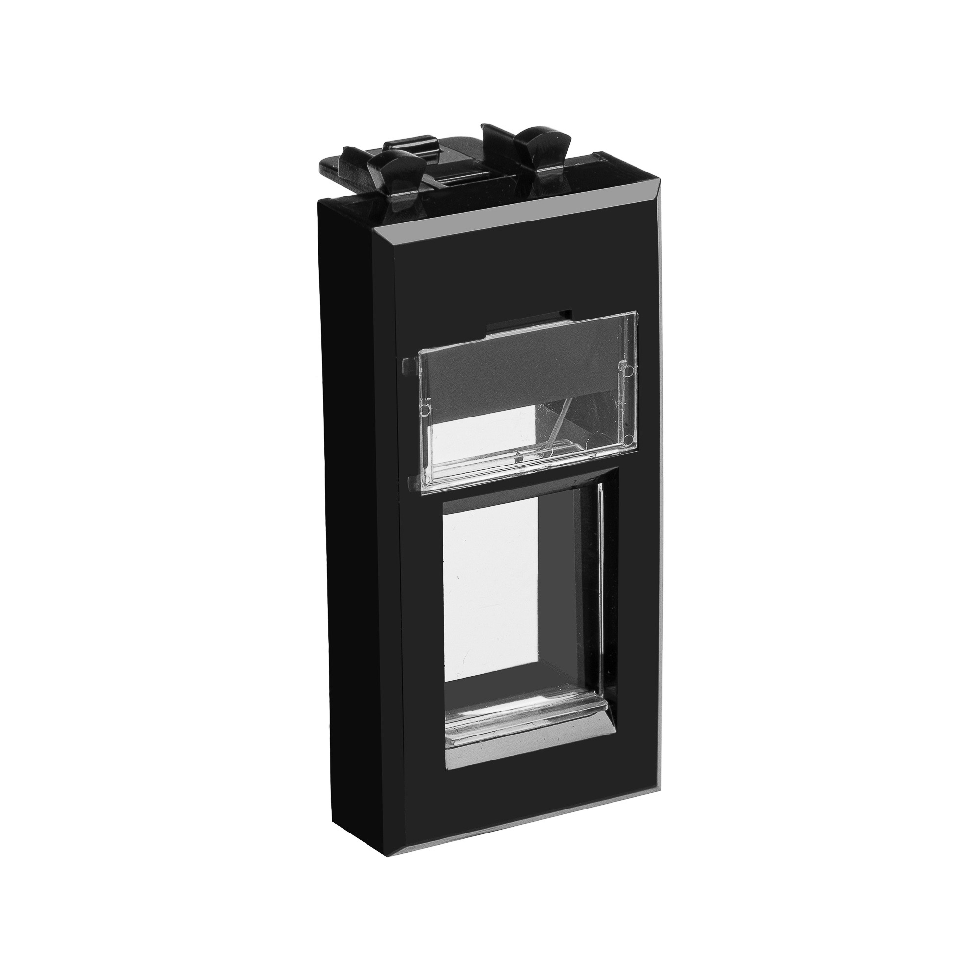 Адаптер для Кейстоун (Keystone), Avanti, черный квадрат, 1 модуль