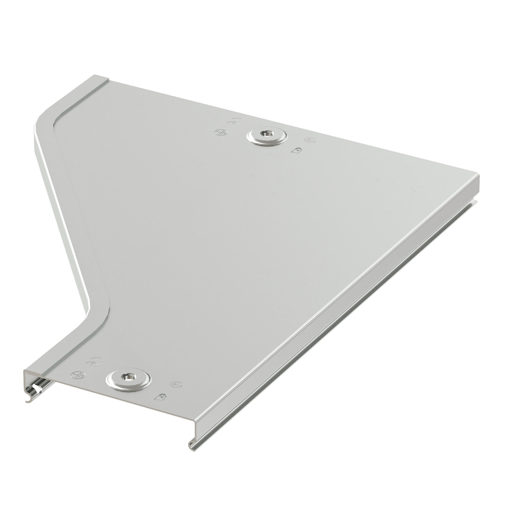 Комплектные аксессуары Крышка на переходник RRS левосторонний 400/200, цинк-ламельная в комплекте с метизами и пластинами PTCE DKC|ДКС