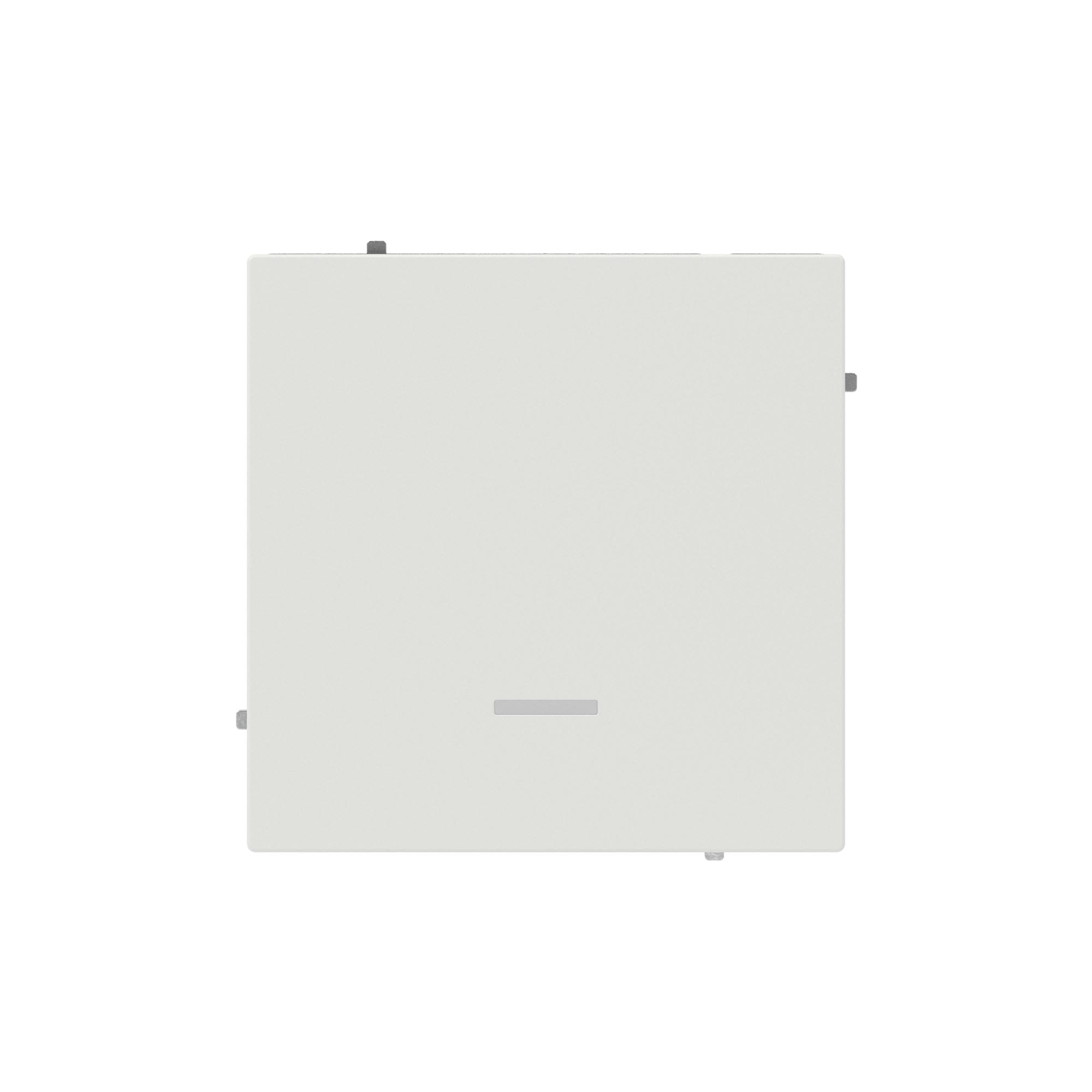 Переключатель одноклавишный с подсветкой, KANT, белый песок