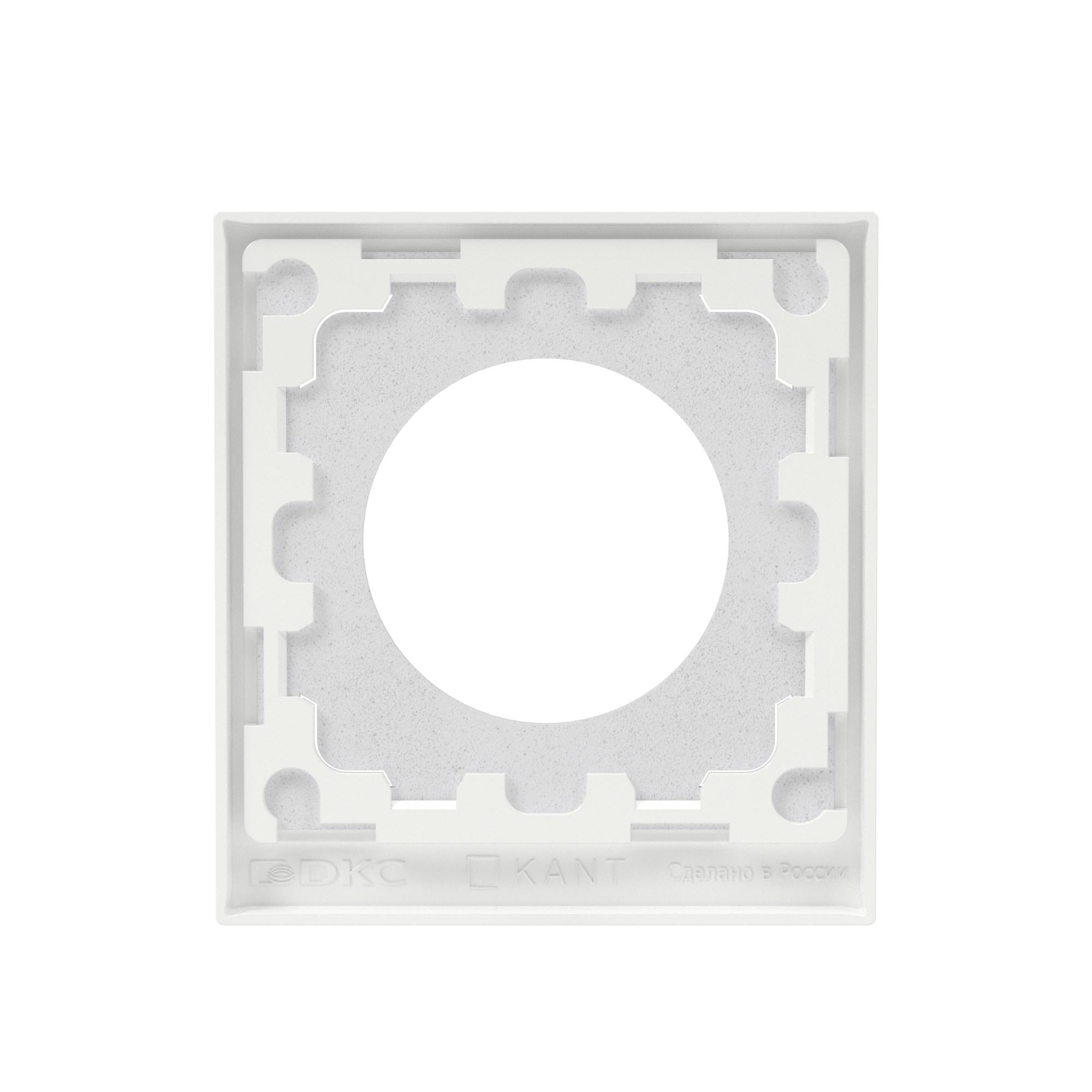 Рамка 1 пост IP44, KANT, белая магнолия