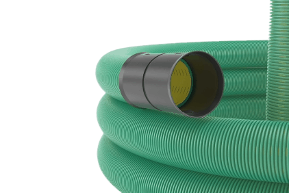 Double-wall flexible drainage tubes