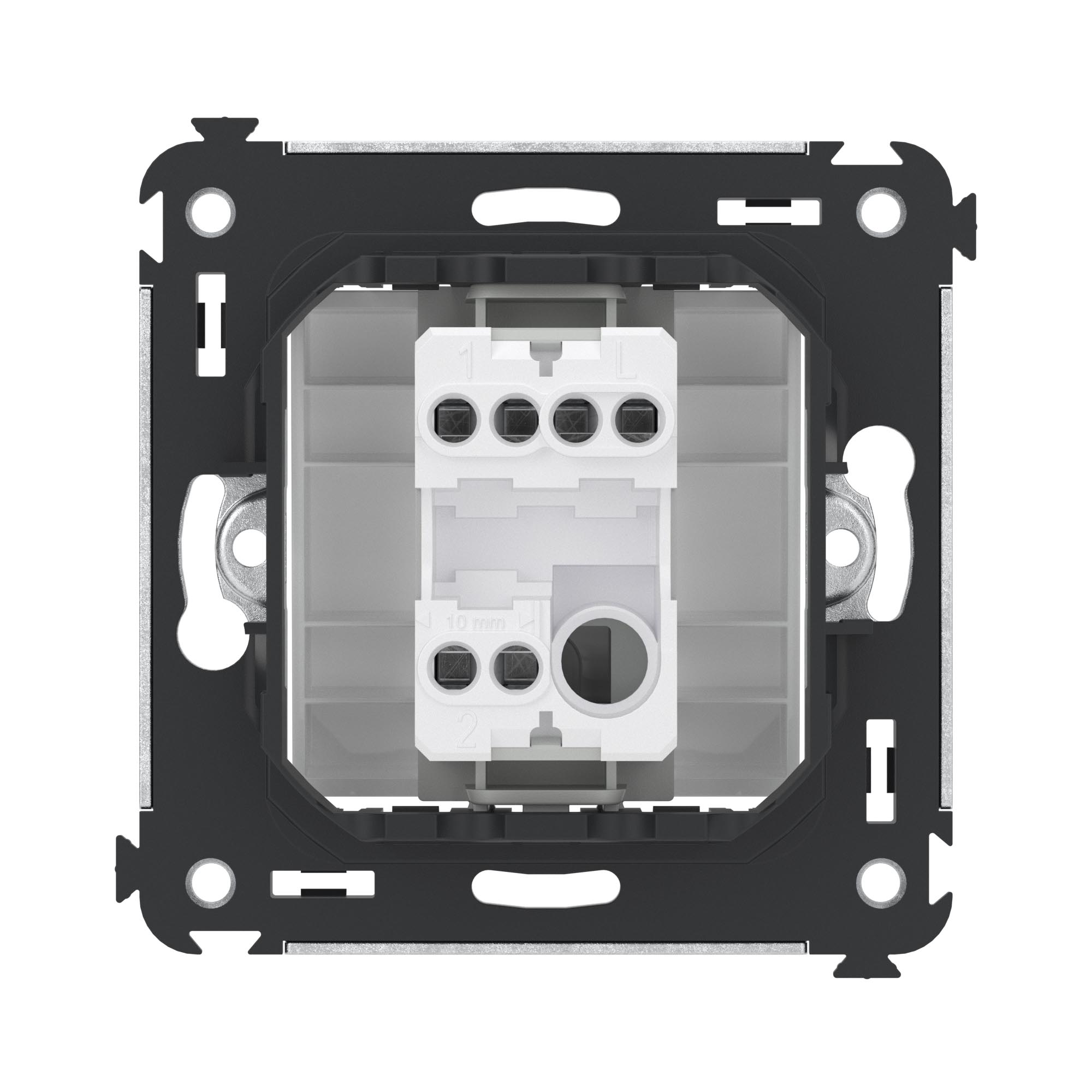 Переключатель одноклавишный в стену, Avanti, белое облако