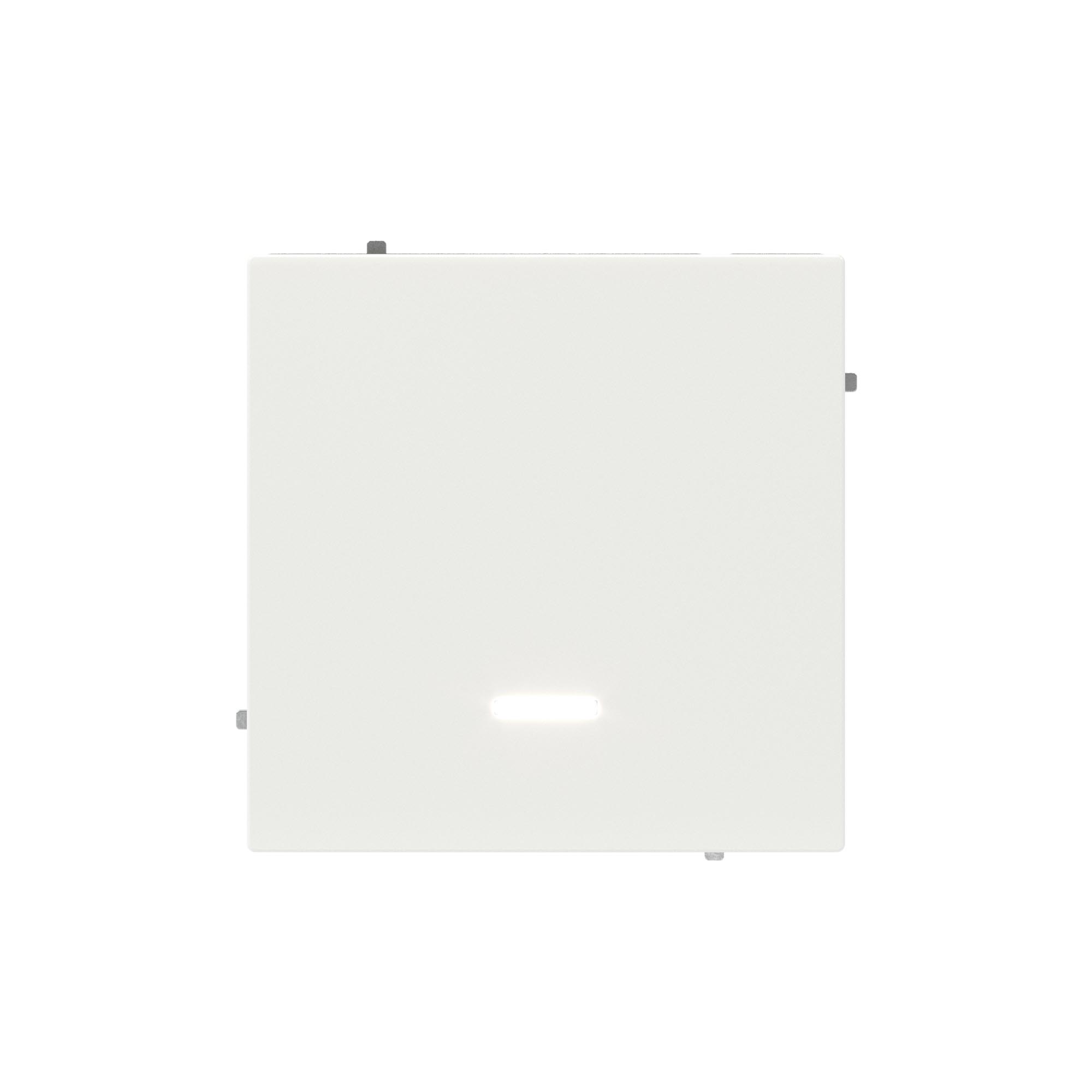 Выключатель одноклавишный с подсветкой, KANT, белая магнолия