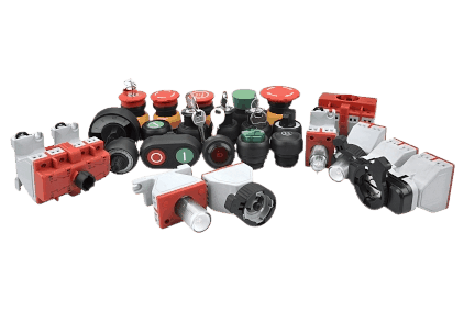 Control components and accessories for explosion-proof control station