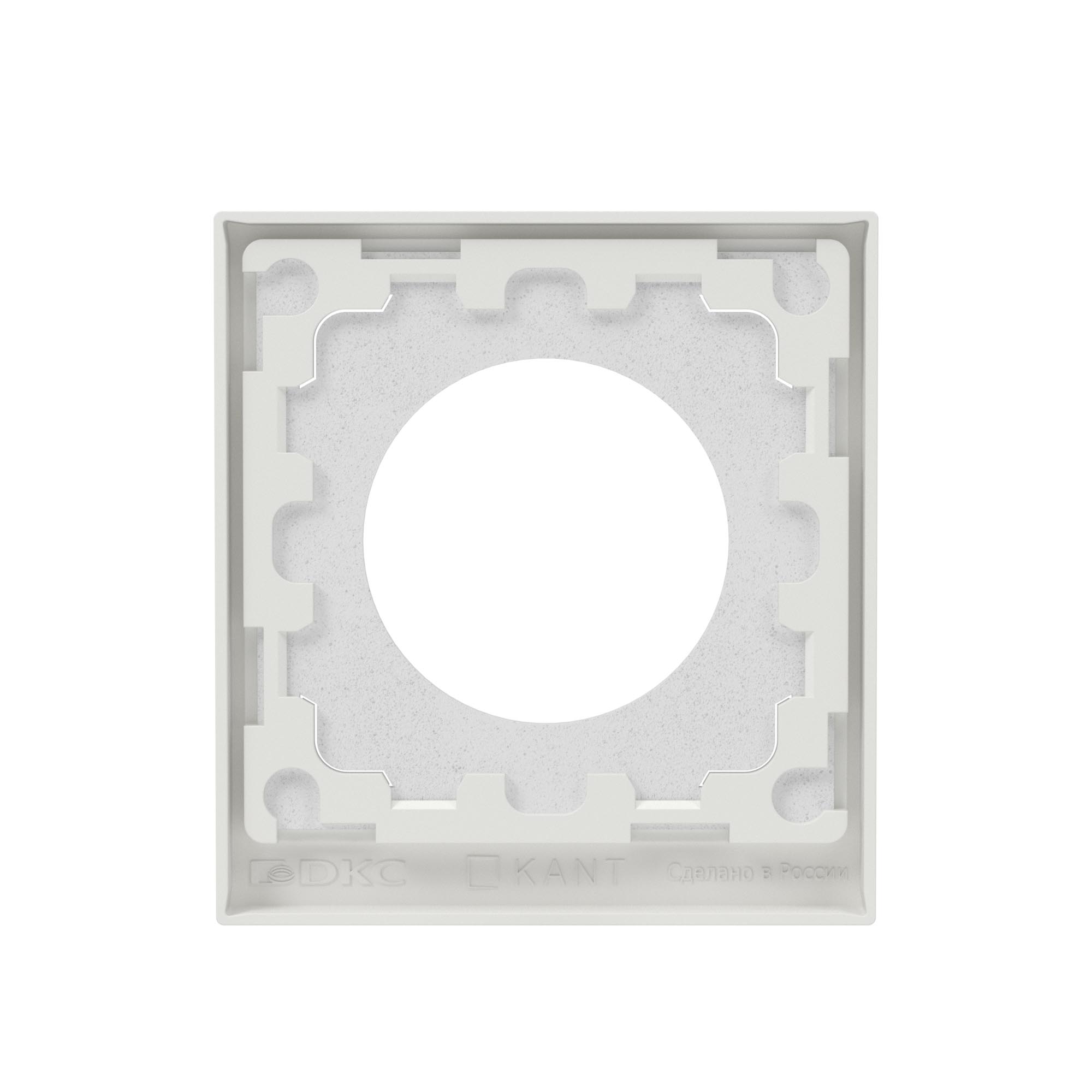 Рамка 1 пост IP44, KANT, белый песок