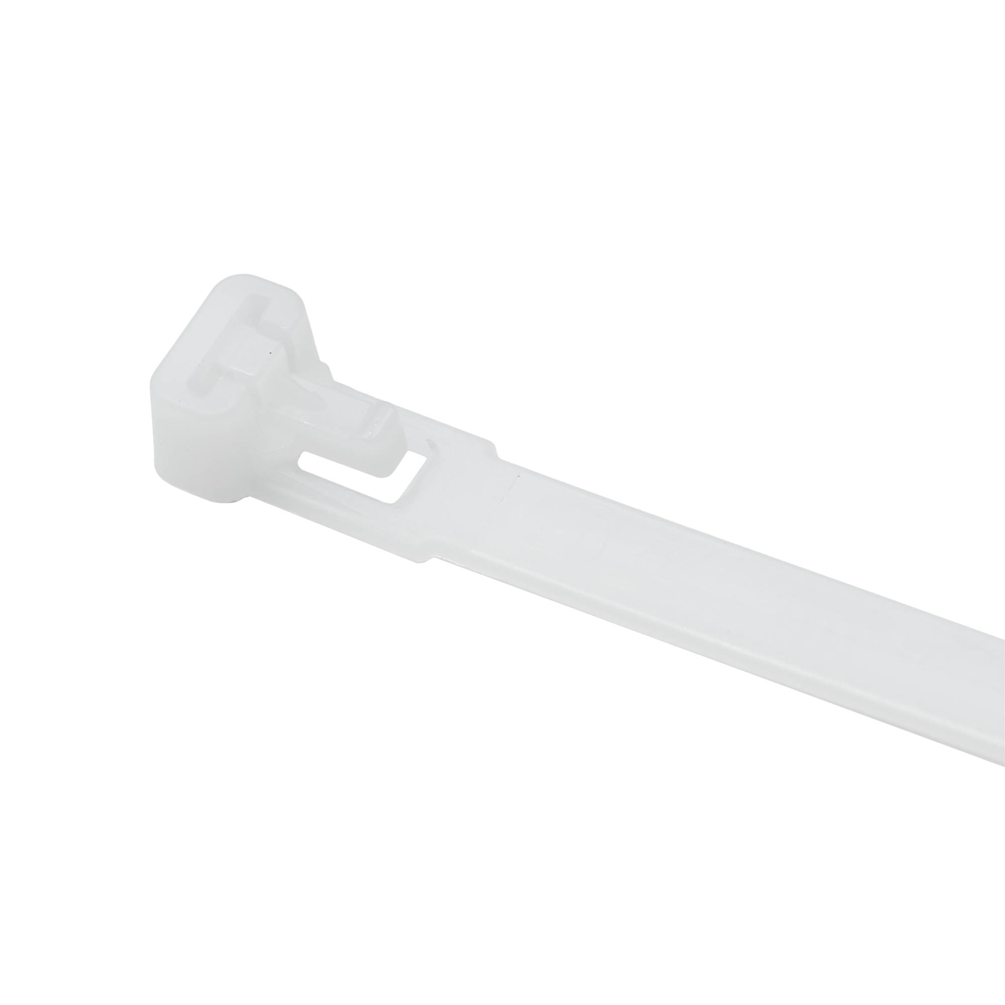 Хомут P6.6 многоразовый, белый 7,6x370