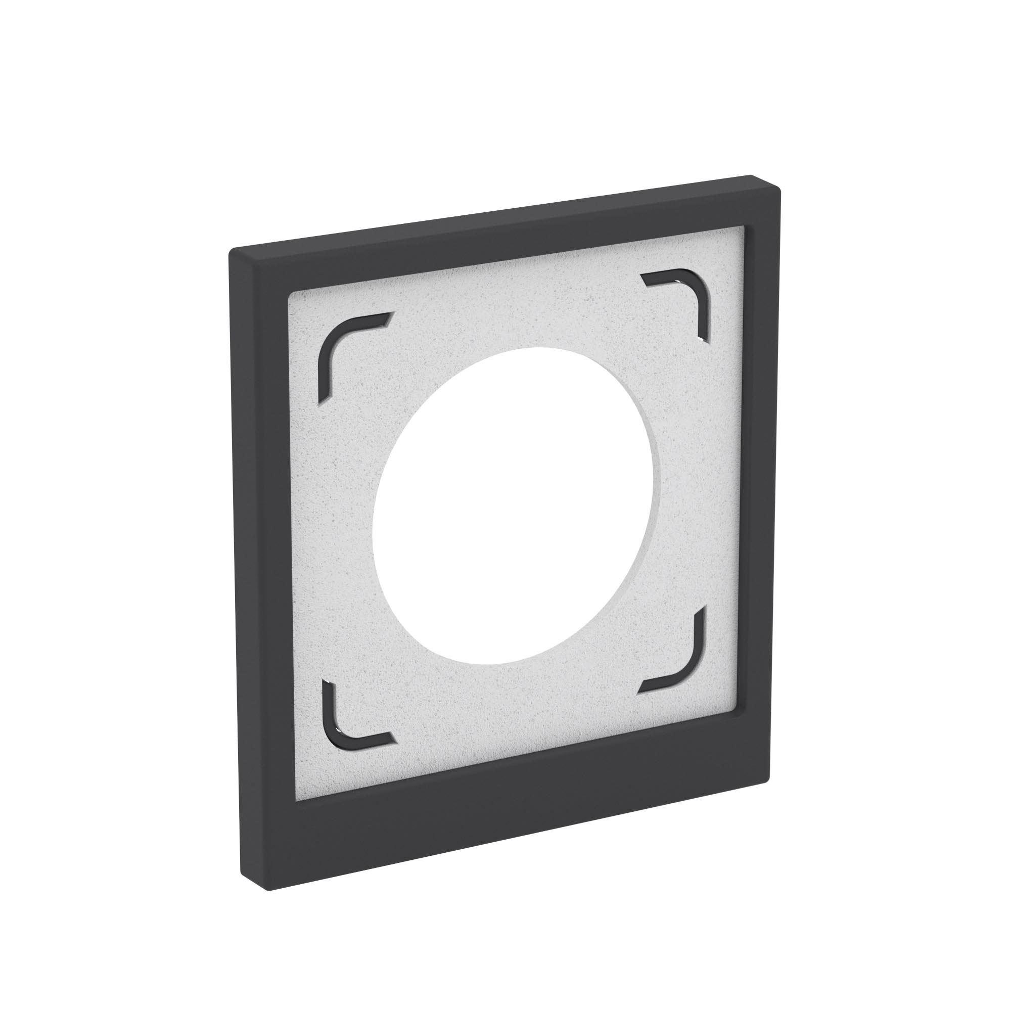 Рамка 1 пост IP44, KANT, черный уголь
