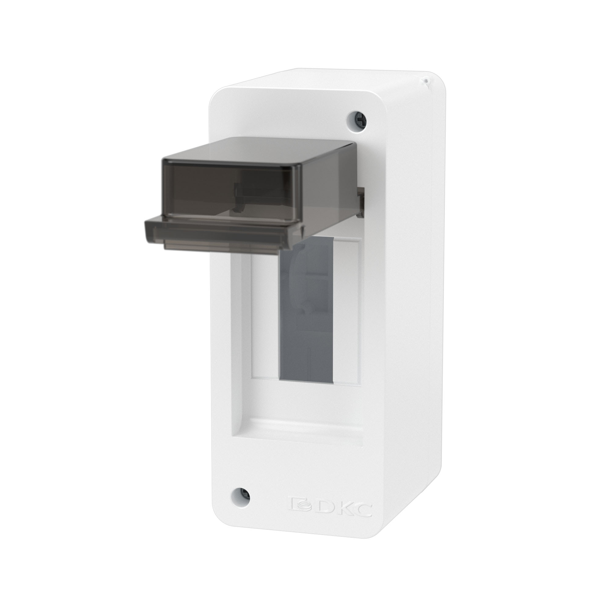 Щиток 2 мод настенный Фрейм (FRAME), белый, с тонированной дверцей