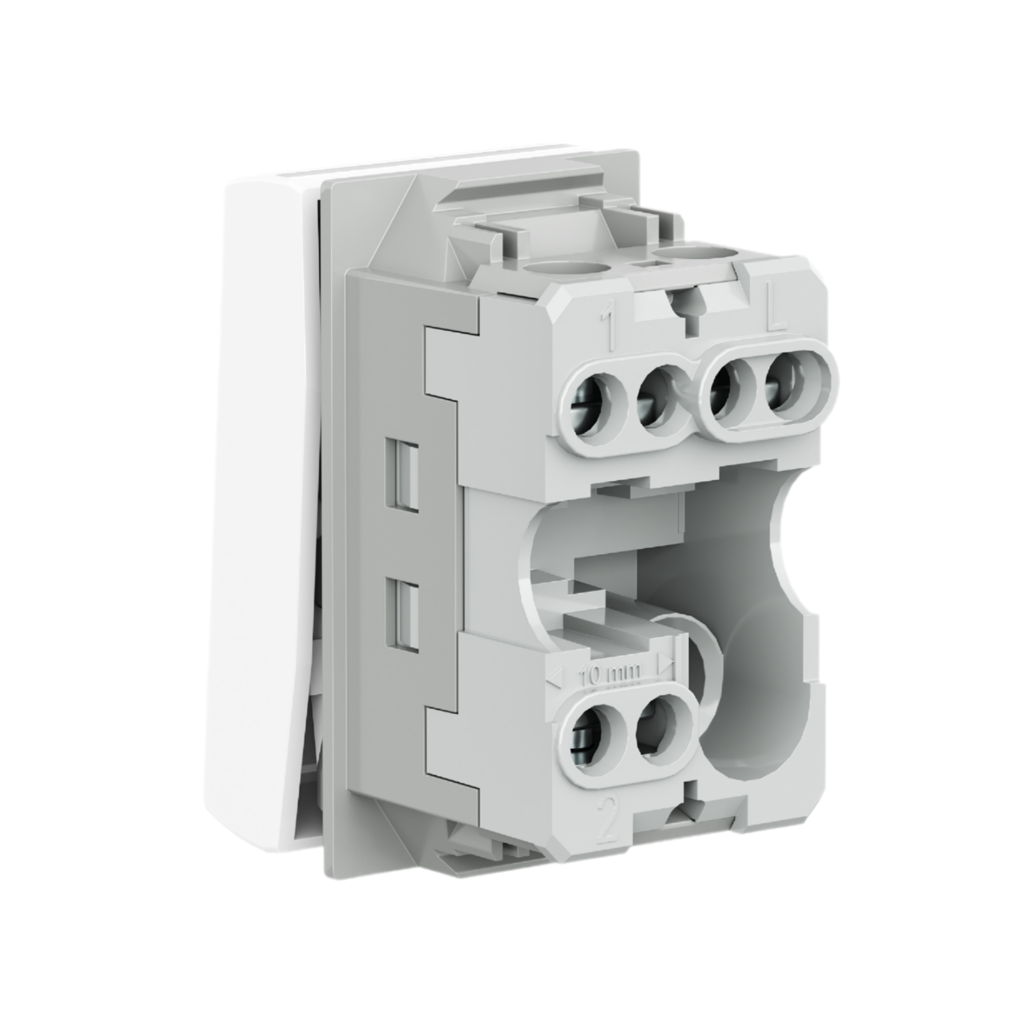 Переключатель, ЭУИ Вива (Viva), 1 мод., белый
