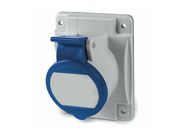 Розетки скрытой установки Розетка панельная с наклоном артикул DIS4131663 IP44 16А 2P+E 230В DKC|ДКС