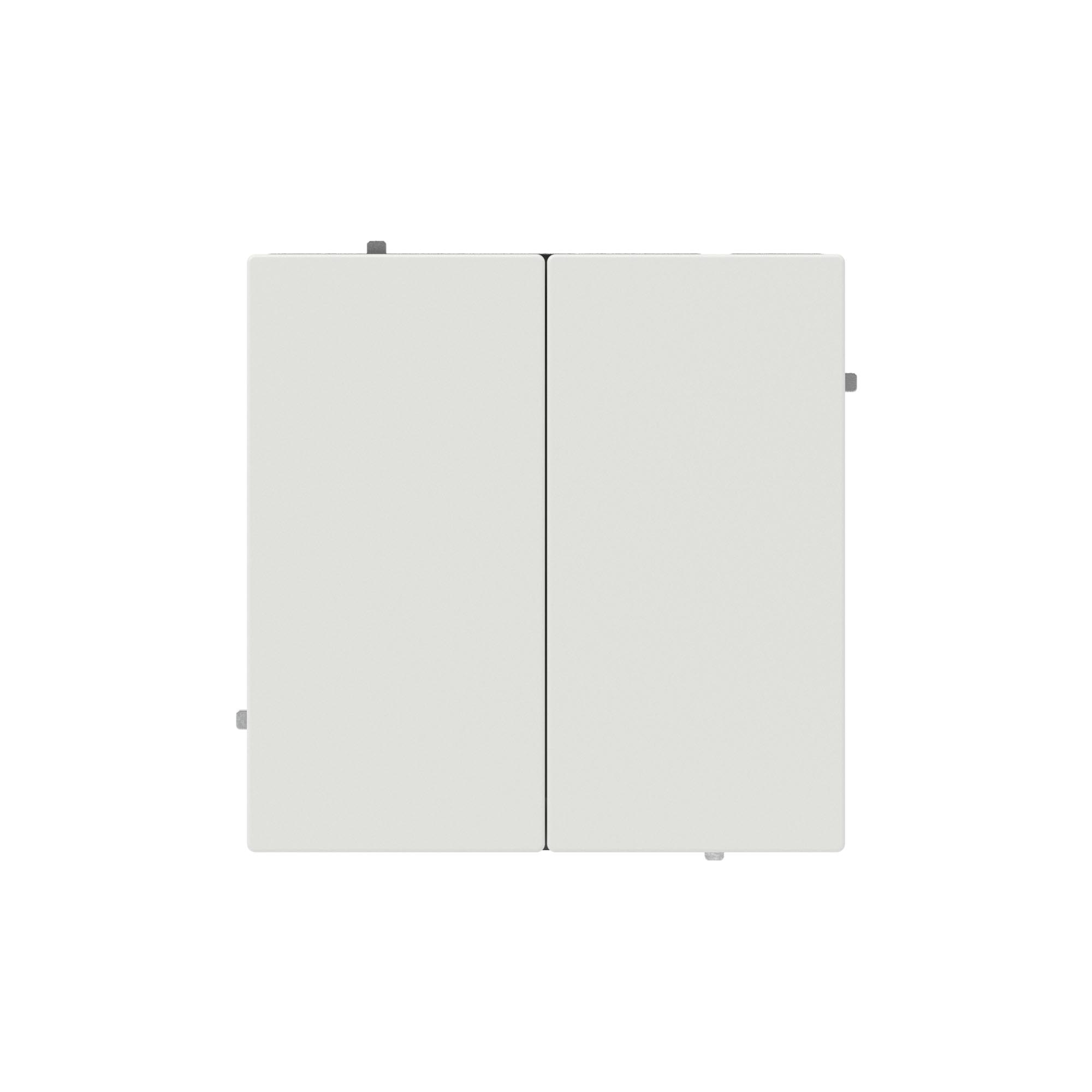 Выключатели, переключатели, инверторы Переключатель двухклавишный, KANT, белый песок DKC|ДКС