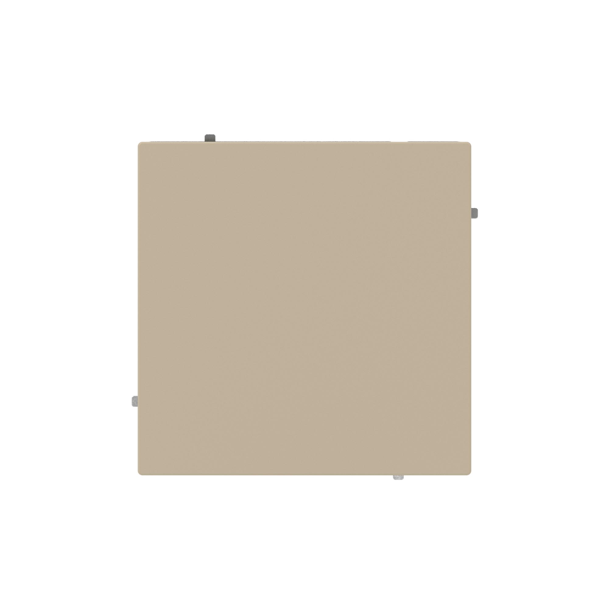 Flush mounting intermediate switch "KANT", 16A, 2 mod., "Vanilla marzipan"