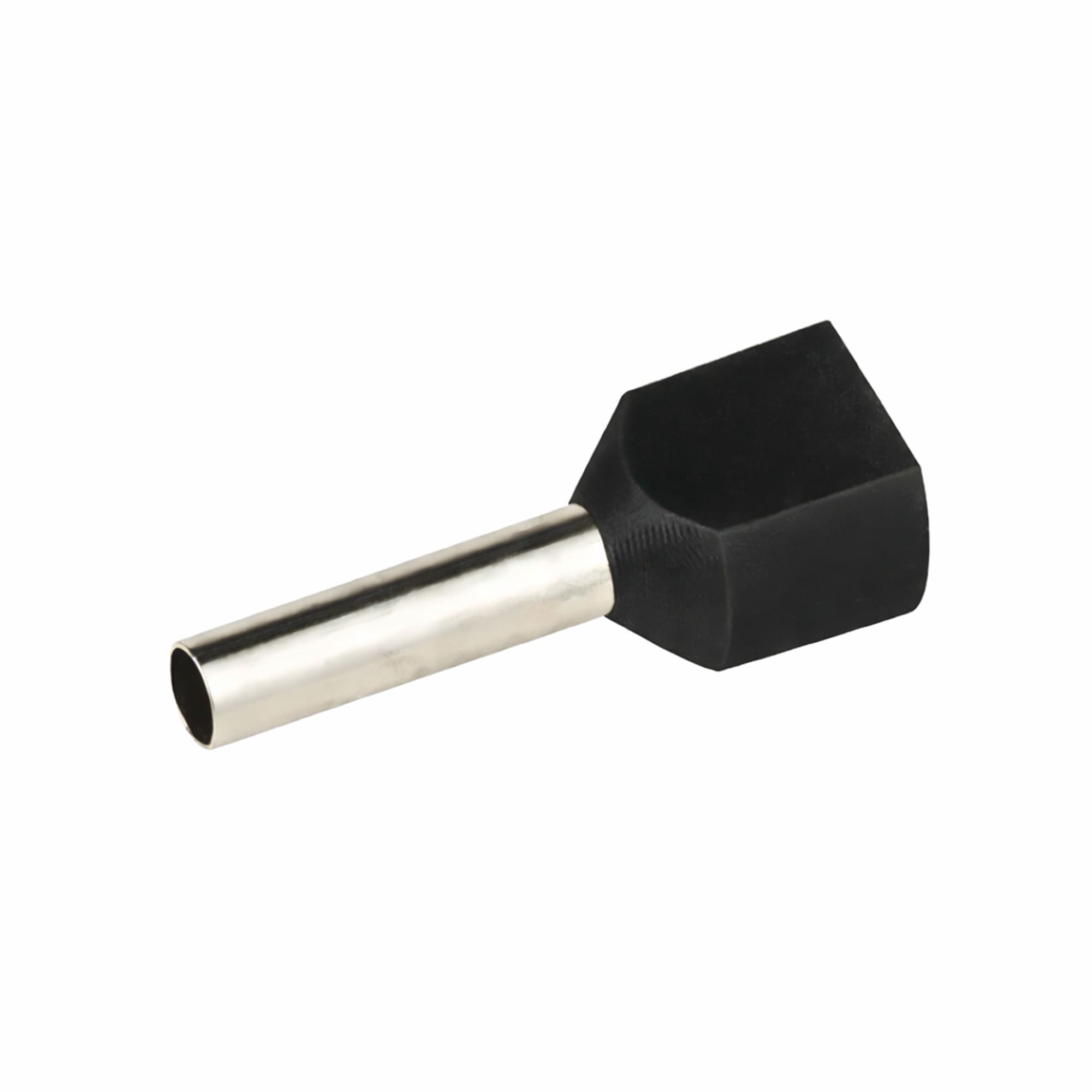 Кабельные наконечники штыревые втулочные изолированные (НШВИ) Наконечник-гильза двойная с изолир.фланцем для жилы сечением 1,5 кв.мм, длина контактной части 8мм, черный (НШВИ2 1.5-8) DKC|ДКС