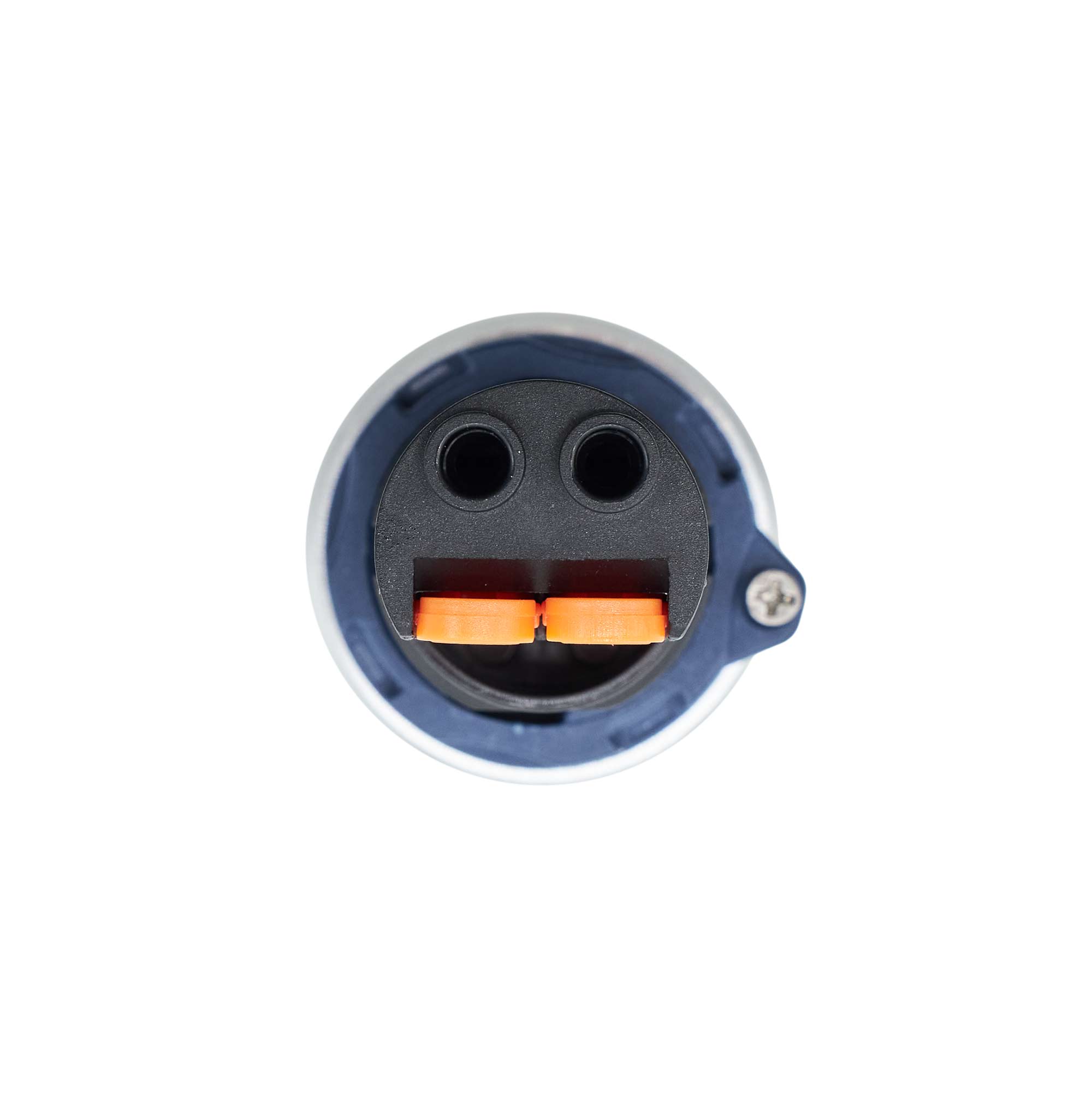 Сигнальная лампа со встроенным диодом 9-24В, белая, алюминиевое кольцо, зажим Plug-In