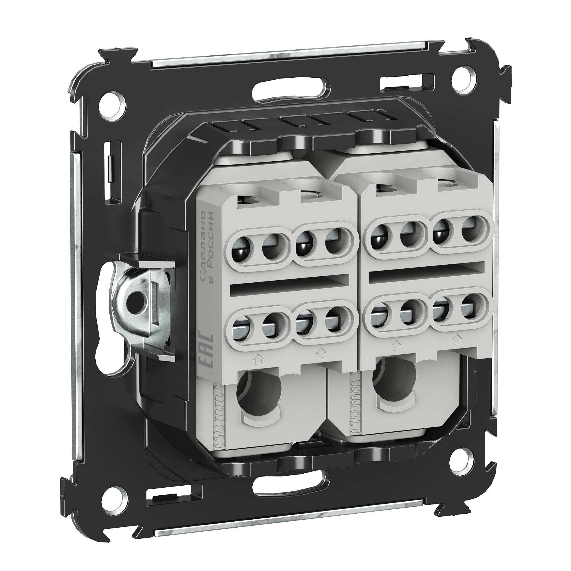 Инвертор двухклавишный в стену, Avanti, ванильная дымка