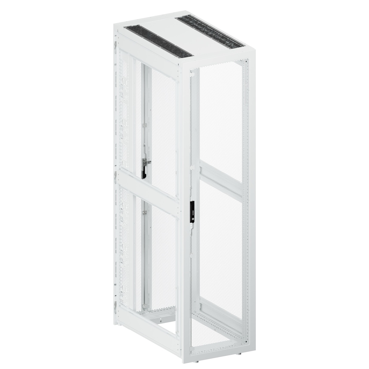 ИТ-Шкаф ДКС для ЦОД, Серия С, напольный, собранный 19'', 42U 600x1200мм, без боковых панелей, белый RAL9003