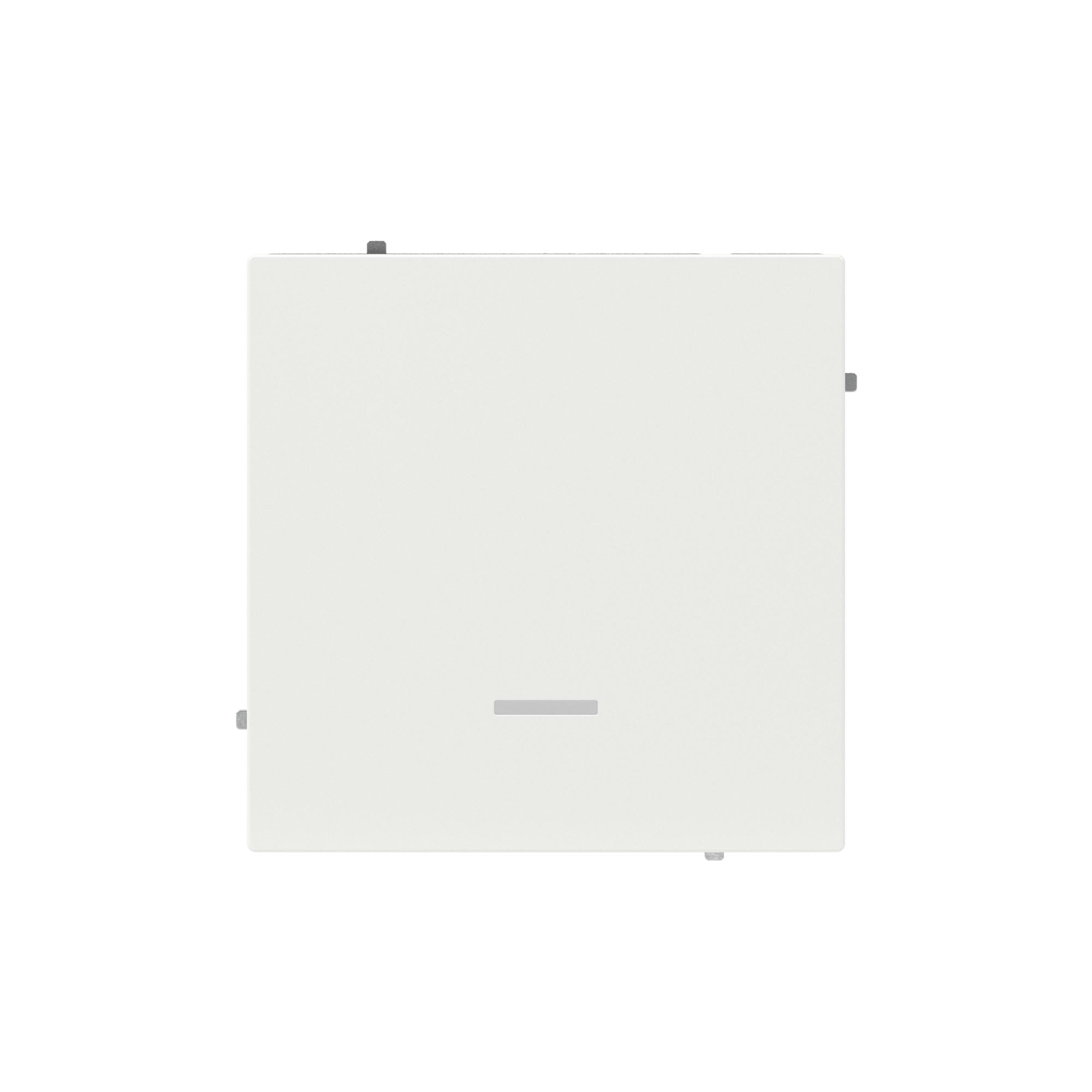 Выключатель одноклавишный с подсветкой, KANT, белая магнолия